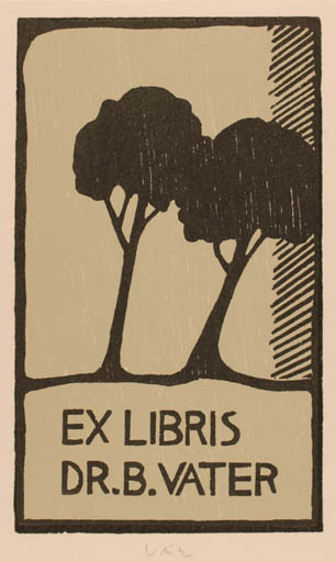 Exlibris by Axel Vater from Germany for Beatrix Vater - Tree 