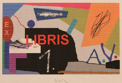 Exlibris by Axel Vater from Germany for Axel Vater - Abstract 