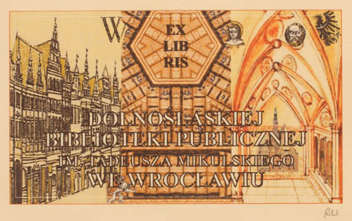 Exlibris by Rajmund Aszkowski from Poland for Biblioteki Publicznej - Book 