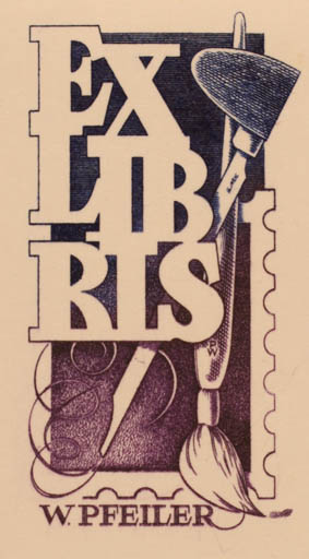 Exlibris by Werner Pfeiler from Austria for Werner Pfeiler - Art 