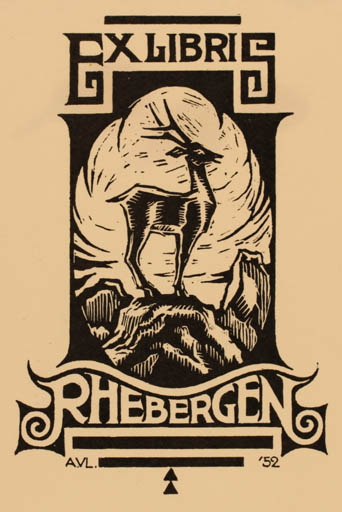 Exlibris by A. Vlaanderen from Belgium for G. Jan Rhebergen - Fauna 