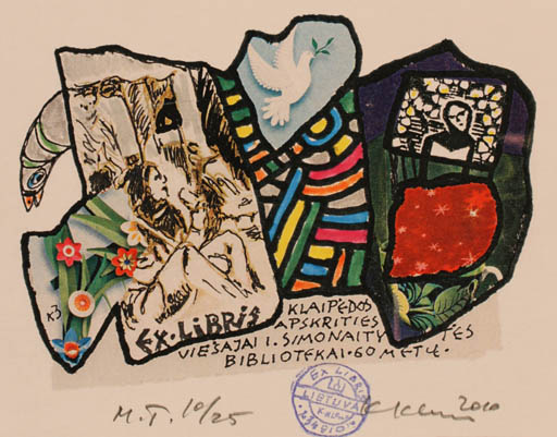 Exlibris by Klemensas Kupriunas from Lithuania for ? ? - Abstract 