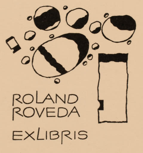 Exlibris by Roland Roveda from Austria for Roland Roveda - Abstract 