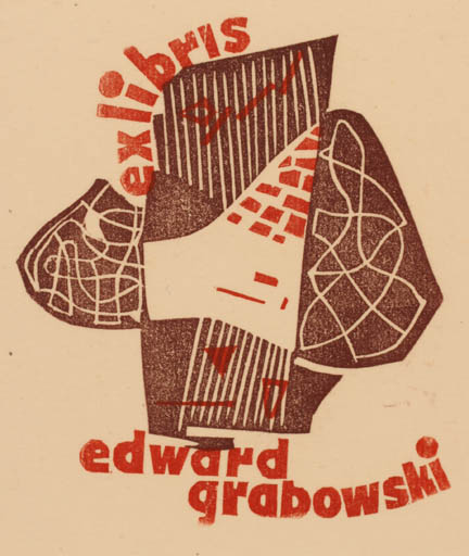 Exlibris by Edward Grabowski from Poland for Edward Grabowski - Abstract 