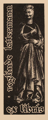 Exlibris by Hubert Rockenberger from Germany for Reglinde Lattermann - Woman 