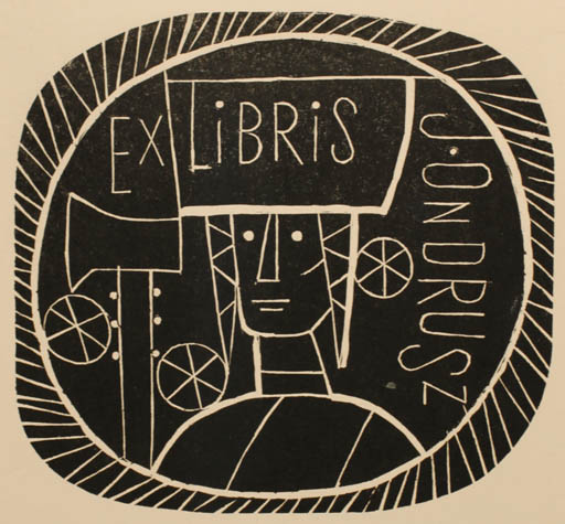 Exlibris by Richard Lander from Czech Republic for Jozef Ondrusz - 