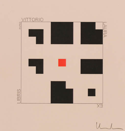 Exlibris by Vittorio Laura from Italy for Vittorio Laura - Abstract 