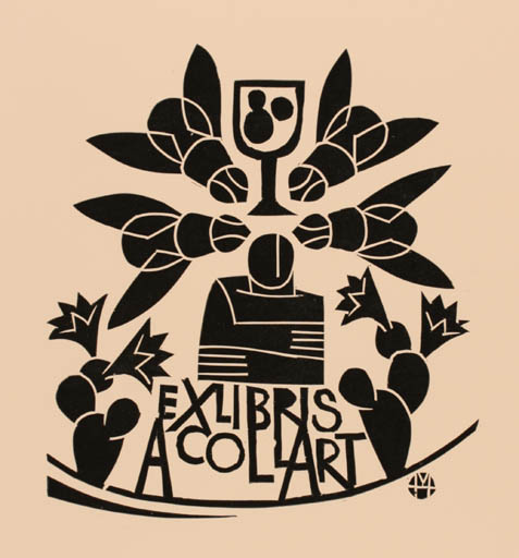 Exlibris by Miroslav Houra from Czech Republic for Albert Collart - Insect 