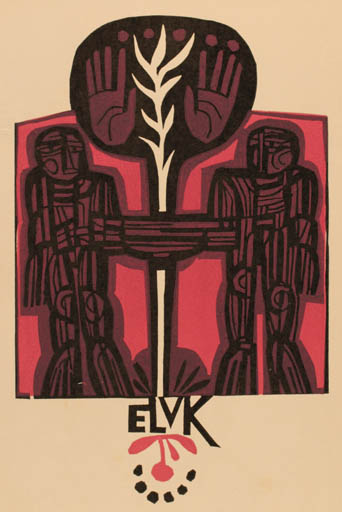 Exlibris by Miroslav Houra from Czech Republic for V. K. - 