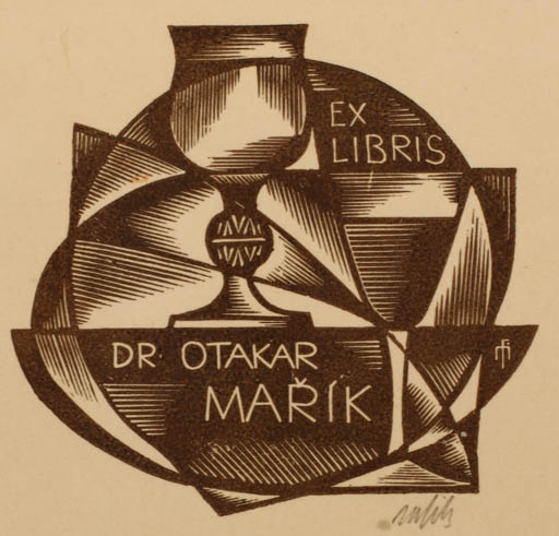 Exlibris by Dr. Otakar Marik from Czech Republic for Dr. Otakar Marik - Wine 