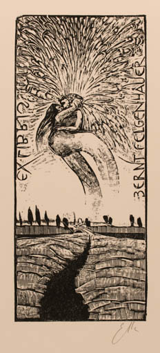 Exlibris by Eduard Albrecht from Germany for Dr. Bernt Felgenhauer - Romance 