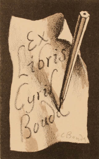 Exlibris by Cyril Bouda from Czech Republic for Cyril Bouda - 