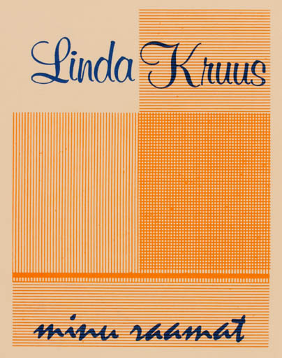 Exlibris by Mai Eudi from Canada for Linda Kruus - Text/Writing 