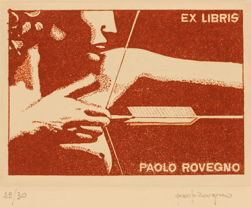 Exlibris by Paolo Rovegno from Italy for Paolo Rovegno - Mythology 