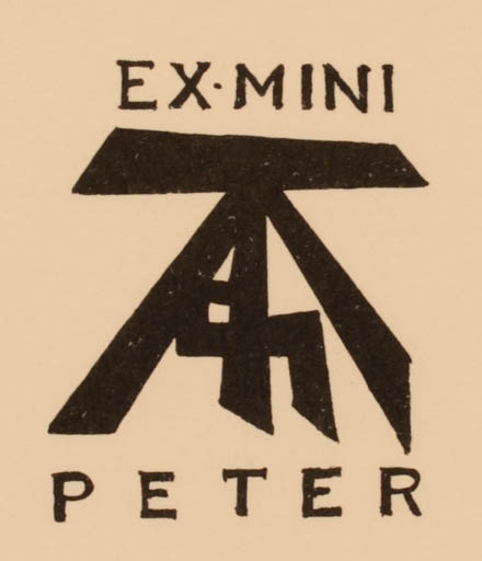 Exlibris by Peter F. Hosokawa from Japan for Peter F. Hosokawa - Text/Writing 