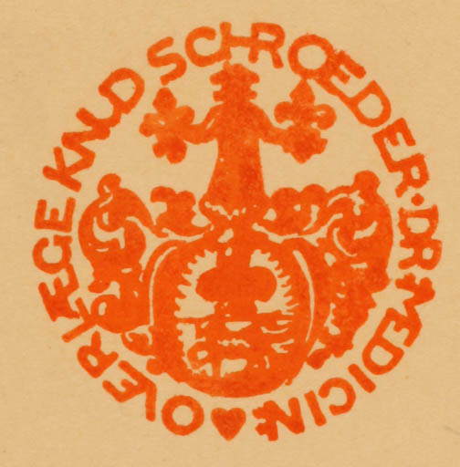 Exlibris by Knud V. Engelhardt from Denmark for Knud Schrøder - 