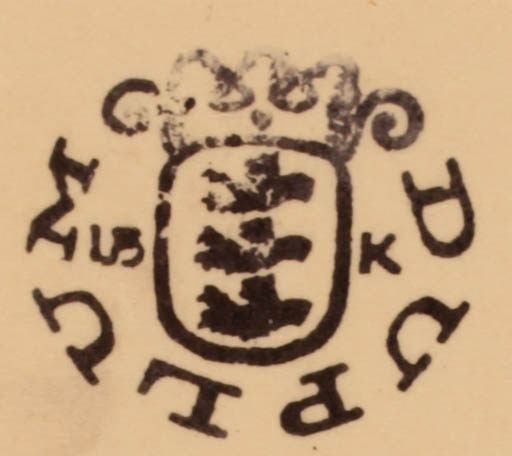 Exlibris by Knud V. Engelhardt from Denmark for København Universitetsbiblioteket - Heraldry 