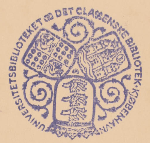 Exlibris by Knud V. Engelhardt from Denmark for København Universitetsbiblioteket - Heraldry 