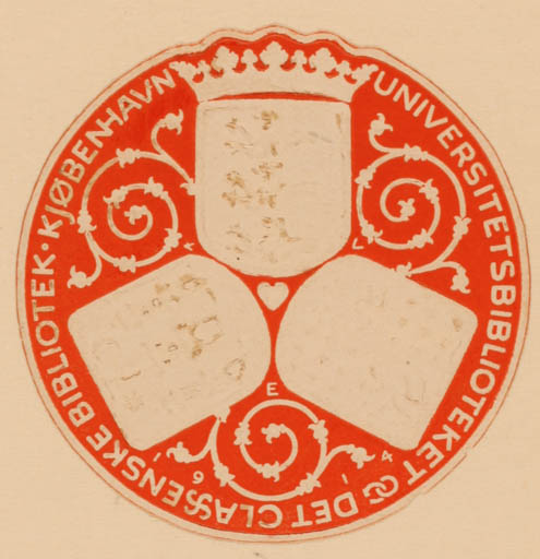 Exlibris by Knud V. Engelhardt from Denmark for København Universitetsbiblioteket - Heraldry 