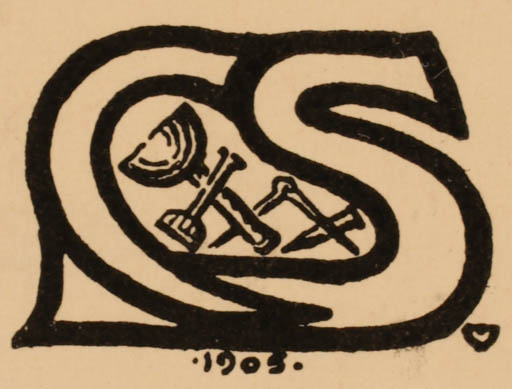 Exlibris by Knud V. Engelhardt from Denmark for ? ? - Monogram 