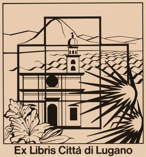 Exlibris by Oskar Roland Schroth from Germany for Citta di Lugano - Exlibris Congress 