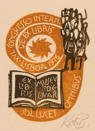 Exlibris by Kobi Baumgartner from Schwitzerland for ? ? - Book 