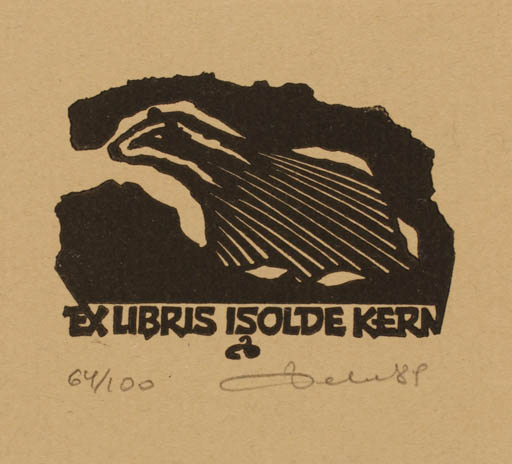 Exlibris by Zbigniew Dolatowski from Poland for Isolde Kern - Fauna 