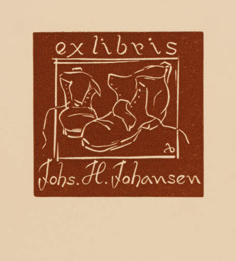 Exlibris by Zbigniew Dolatowski from Poland for Johs. H. Johansen - 