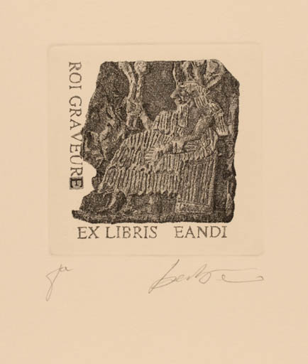 Exlibris by Carlo Barbero from Italy for ? Eandi - 