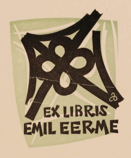 Exlibris by Zbigniew Dolatowski from Poland for Emil Eerme - 