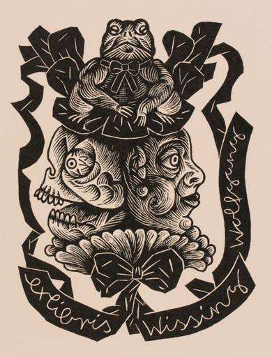 Exlibris by Stefanie Schilling from Germany for Wolfgang Wissing - 