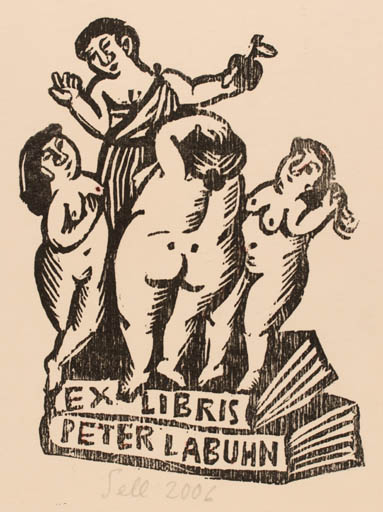 Exlibris by L Sell from Germany for Dr. Peter Labuhn - Mythology 