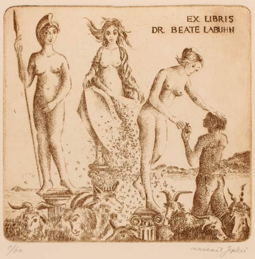 Exlibris by M. Jepkes from Netherland for Dr. Peter Labuhn - Group 