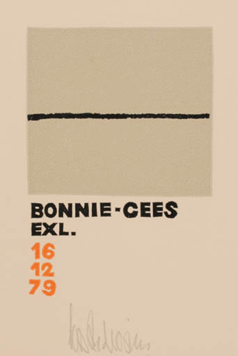 Exlibris by Cees Andriessen from Netherland for Bonnie + Cees Andriessen - Abstract 