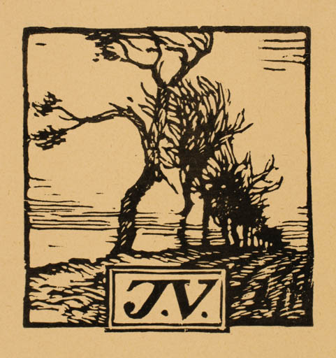 Exlibris by Jaroslav Votruba from Czech Republic for Jaroslav Votruba - Scenery/Landscape Tree 