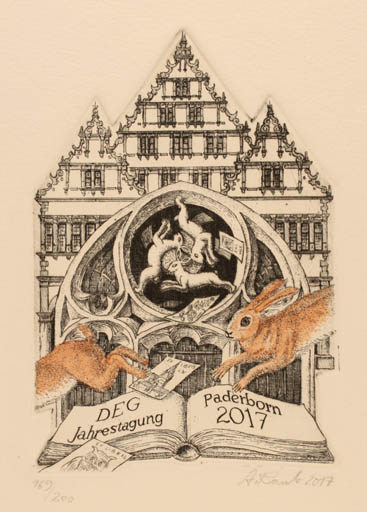 Exlibris by Andreas Raub from Germany for Andreas Selle - Architecture Book Fauna 