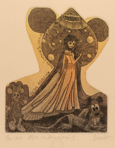 Exlibris by Ismu Jindal from Indien for Biblioteca Bodio Lomnago - Fairytale/fable 