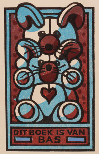 Exlibris by Henk Blokhuis from Netherland for ? Exl. Bas - 