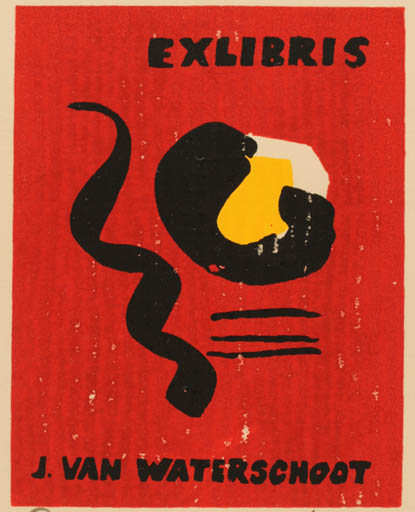 Exlibris by Paul Verhees from Unknown for Jos van Waterschoot - Abstract 