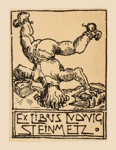 Exlibris by ? Unbekannt from Czech Republic for Ludwig Steinmetz - Book Jugend Man 