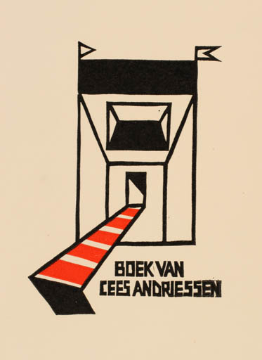 Exlibris by Cees Andriessen from Netherland for Cees Andriessen - Abstract Architecture 