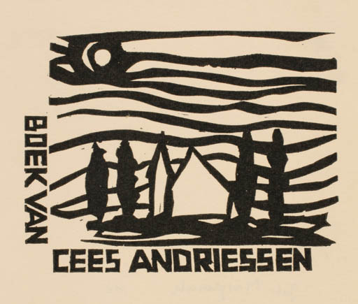 Exlibris by Cees Andriessen from Netherland for Cees Andriessen - 