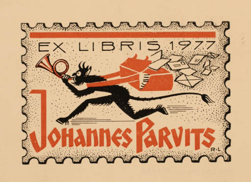 Exlibris by Riho Lahi from Estonia for Johannes Parvits - Devil Hobby 