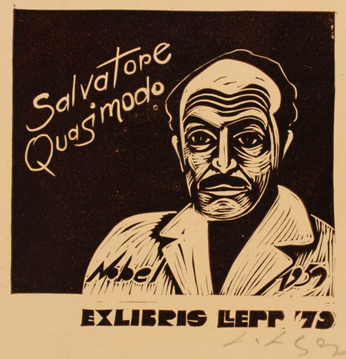 Exlibris by Lembit Lepp from Estonia for Lembit Lepp - Portrait 