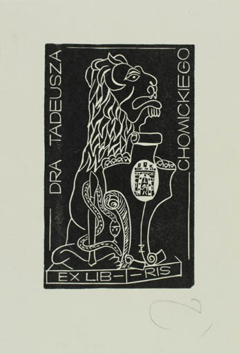 Exlibris by Zbigniew Jozwik from Poland for Dra. Tadeusza Chomickego - Fauna 