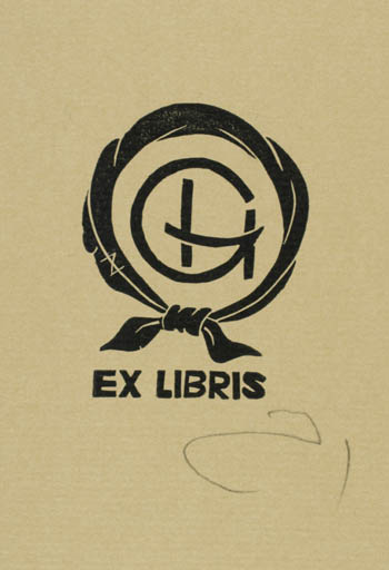 Exlibris by Zbigniew Jozwik from Poland for ? G. H. - Monogram 