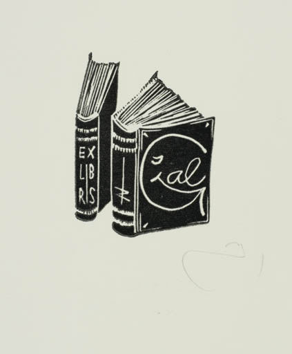 Exlibris by Zbigniew Jozwik from Poland for ? Gal - Book 