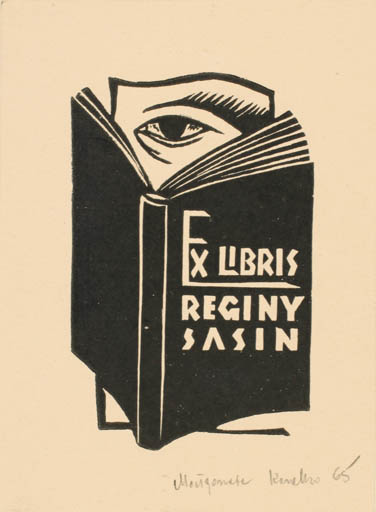 Exlibris by Malgorzata Korolko from Poland for Reginy Sasin - Book 