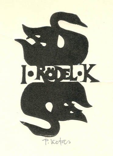 Exlibris by Pavel Kotas from Czechoslovakia for Klaus & Inge Rödel - Fauna Bird 