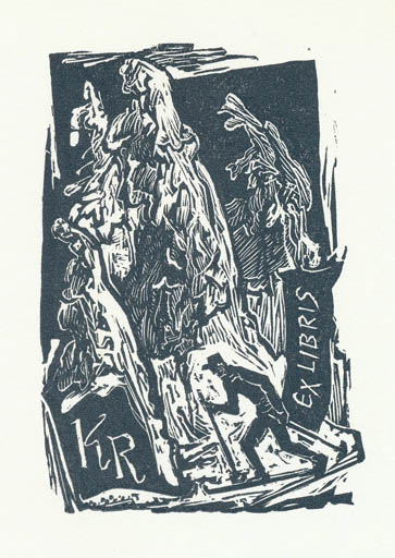 Exlibris by Jaroslav Vodrazka from Czechoslovakia for Klaus Rödel - 